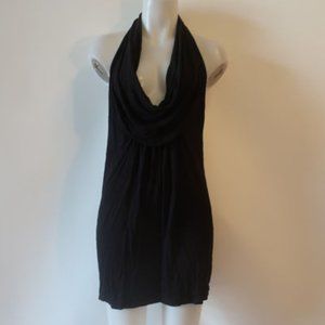 Womens La Blanca Black Swim Halter Cover-Up Dress M *